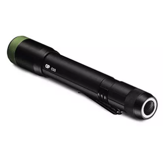 LED-Taschenlampe, 2xAA, Metall, schwarz, 150lm, C33 LED-Taschenlampe, 2xAA, Metall, schwarz, 150lm, C33