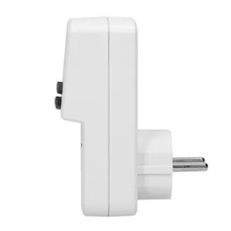 Steckdose mit elektronischer Zeitschaltuhr Mini 230V, 50Hz, max. 1800W, weiß, Virone, Zeitschaltuhr, 10 Programme, 2P Z