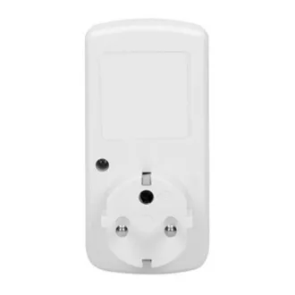 Steckdose mit elektronischer Zeitschaltuhr Mini 230V, 50Hz, max. 1800W, weiß, Virone, Zeitschaltuhr, 10 Programme, 2P Z