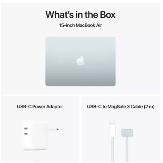 Apple MacBook Air 15,3" 2880x1864/10C M4/10C GPU/24GB/512GB_SSD/US/himmelblau (2025) US-Tastaturversion Apple MacBook Air 15,3" 2880x1864/10C M4/10C GPU/24GB/512GB_SSD/US/himmelblau (2025) US-Tastaturversion