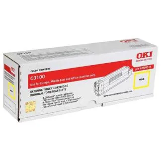 Oki C3100 (42804513) - toner, yellow (gelb) Oki C3100 (42804513) - toner, yellow (gelb)
