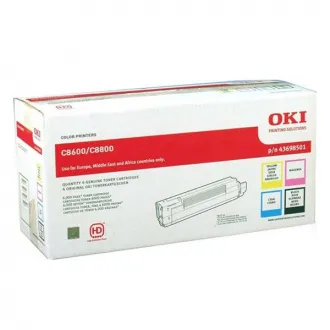 Oki C8600 (43698501) - toner, black + color (schwarz + farbe) Oki C8600 (43698501) - toner, black + color (schwarz + farbe)