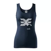Tanktop EERINESS RETRO blau, Größe 1,5 mm, in. S