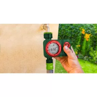 Verto elektronische Zeitschaltuhr 4 Funktionen, maximale Ausschaltzeit 360 Minuten, 1/2" und 3/4", grün, 15G751 Verto elektronische Zeitschaltuhr 4 Funktionen, maximale Ausschaltzeit 360 Minuten, 1/2" und 3/4", grün, 15G751