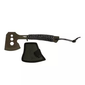 Neo Tools Camping Axt 63-118, Gesamtgewicht 266g, Axtlänge 26cm