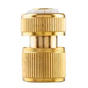 NEO TOOLS Schnellkupplung mit STOP-Funktion, 1/2" Messing, gold, 15-731