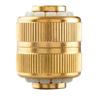 NEO TOOLS Kupplung für festen Schlauchanschluss, 3/4" Messing, gold, 15-737