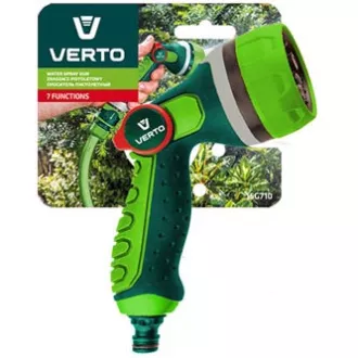Verto Sprühpistole Sprayer 7 Funktionen, stufenlose Wassersteuerung mit Daumen, 1/2", grün, 15G710 Verto Sprühpistole Sprayer 7 Funktionen, stufenlose Wassersteuerung mit Daumen, 1/2", grün, 15G710