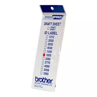 Etiketten für Brother-Stempel, ID1850, 18x50mm, 12 Stück, mit transparenter Abdeckung Etiketten für Brother-Stempel, ID1850, 18x50mm, 12 Stück, mit transparenter Abdeckung