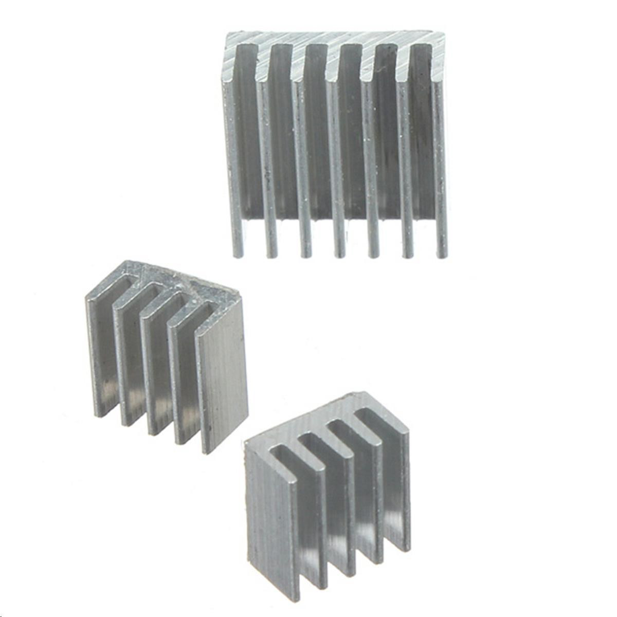 0128 Kühlkörper Aluminium 10x10x10mm silber Raspberry PI Arduino 2 Stück 